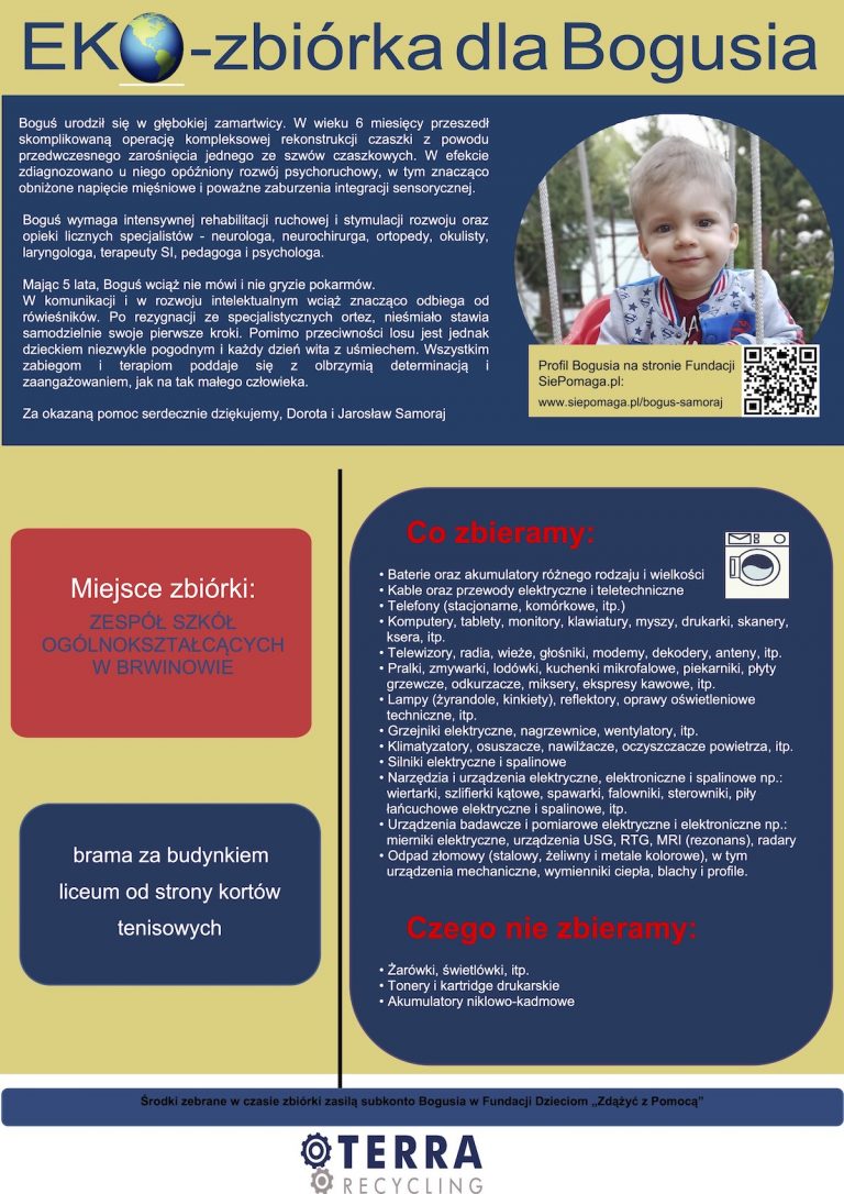 EKO zbiórka dla Bogusia
